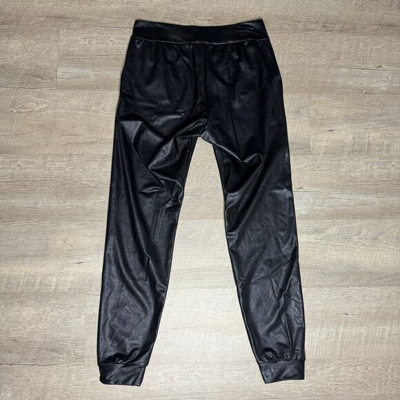 COMMANDO Vegan Faux Leather Jogger  Stretch Work Minimal Luxury Size Medium $158 - Picture 3 of 6